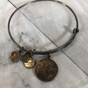 Alex and Ani Silver Tone West Virginia University Charm Bangle Bracelet
